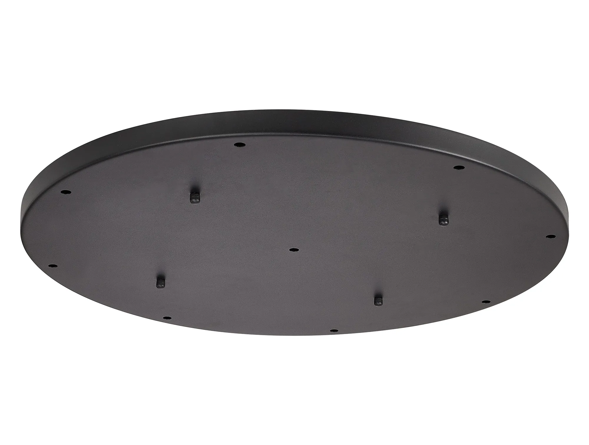 Hayes 9 Hole 60cm Round Ceiling Plate Satin Black D0831BL  Deco Hayes Black